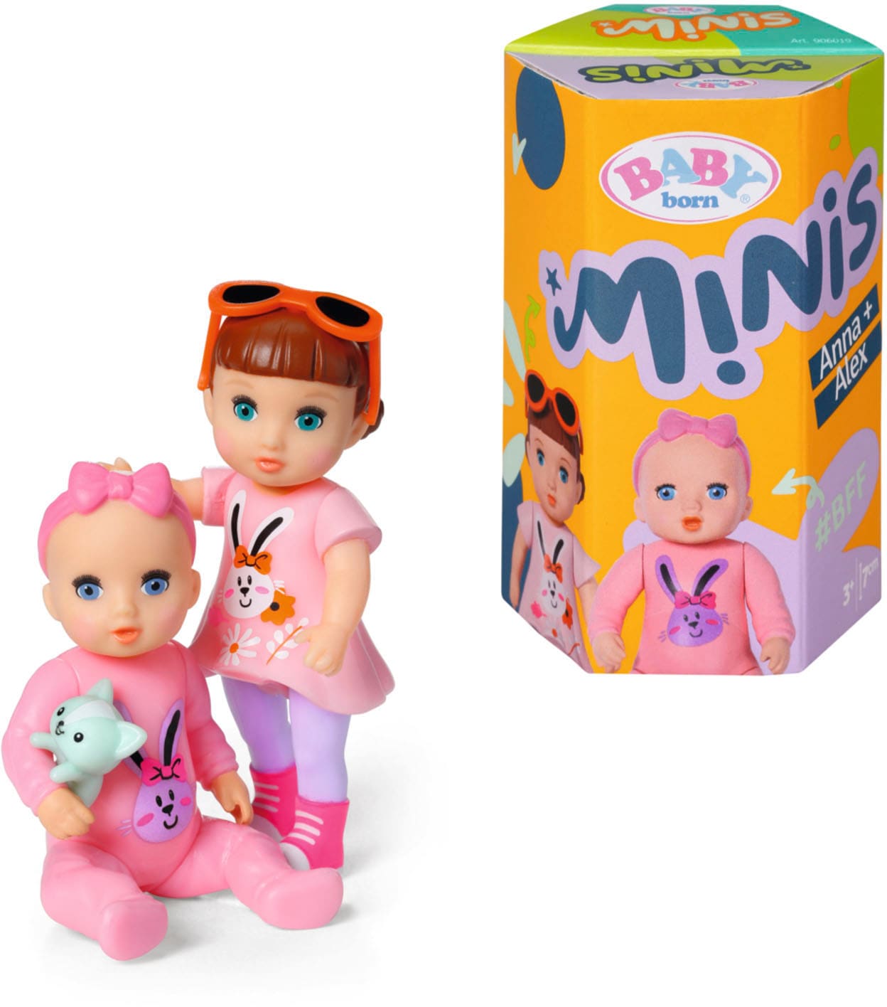 Baby Born Minipuppe »Baby born® Minis, Alex & Anna« von Baby Born