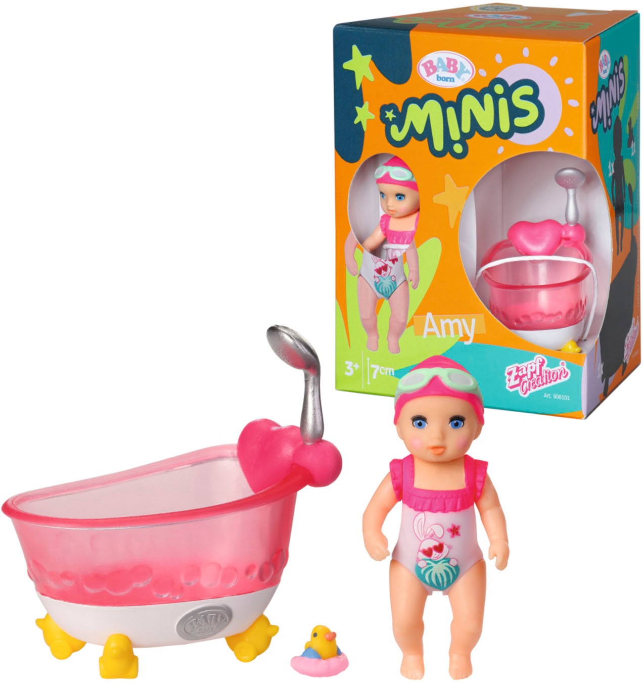 Baby Born Minipuppe »Baby born® Minis Badewanne« von Baby Born