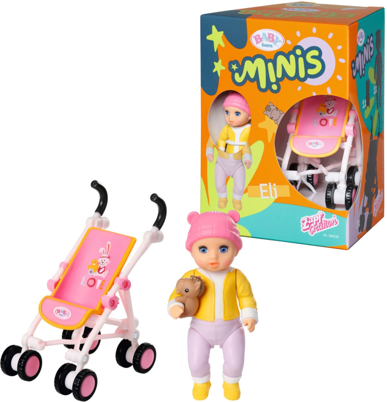 Baby Born Minipuppe »Baby born® Minis Spielset Buggy« von Baby Born