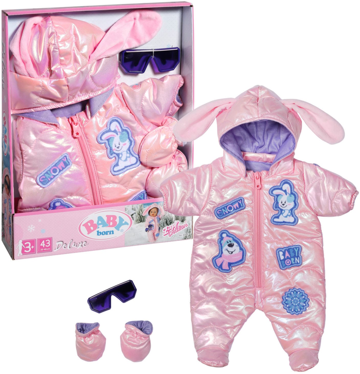 Baby Born Puppenkleidung »Deluxe Schneeanzug, 43 cm« von Baby Born