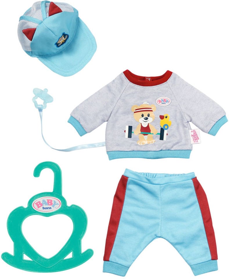 Baby Born Puppenkleidung »Little Sport Outfit blau, 36 cm«, (Set, 5 tlg.) von Baby Born