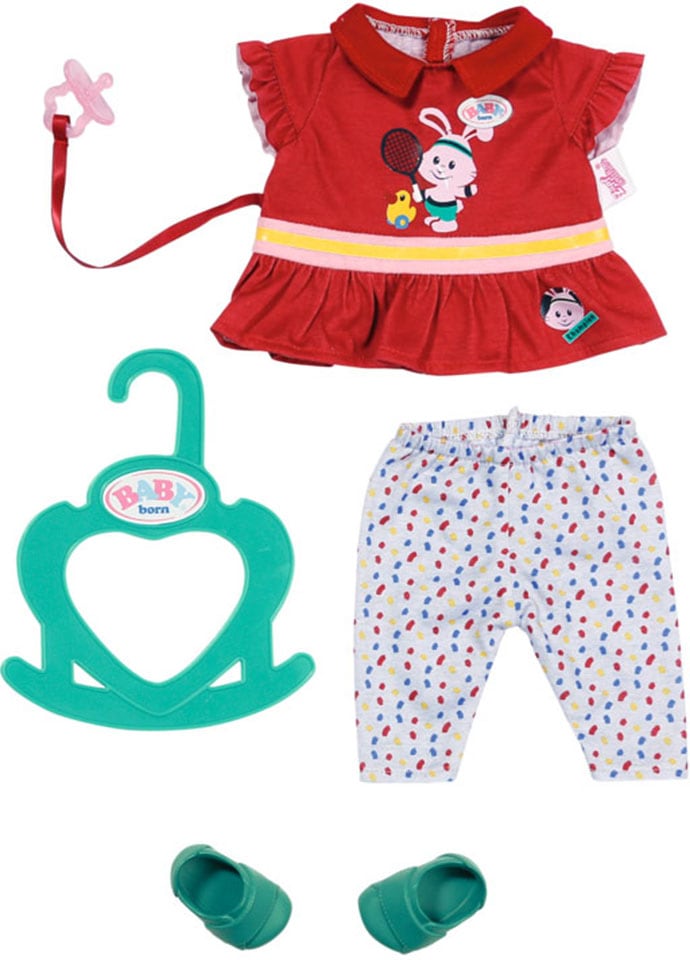 Baby Born Puppenkleidung »Little Sport Outfit rot, 36 cm«, (Set, 6 tlg.) von Baby Born