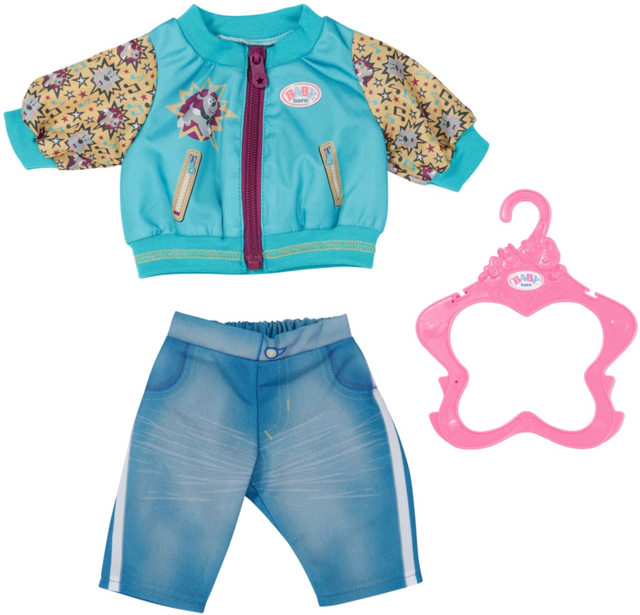 Baby Born Puppenkleidung »Outfit mit Jacke, 43 cm« von Baby Born