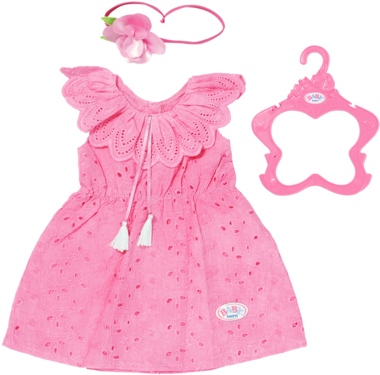 Baby Born Puppenkleidung »Trendy Blumenkleid, 43 cm«, mit Kleiderbügel von Baby Born