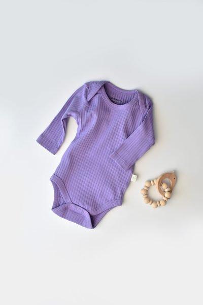 Body, Langarm Unisex Lila 80 von BabyCosy Organic