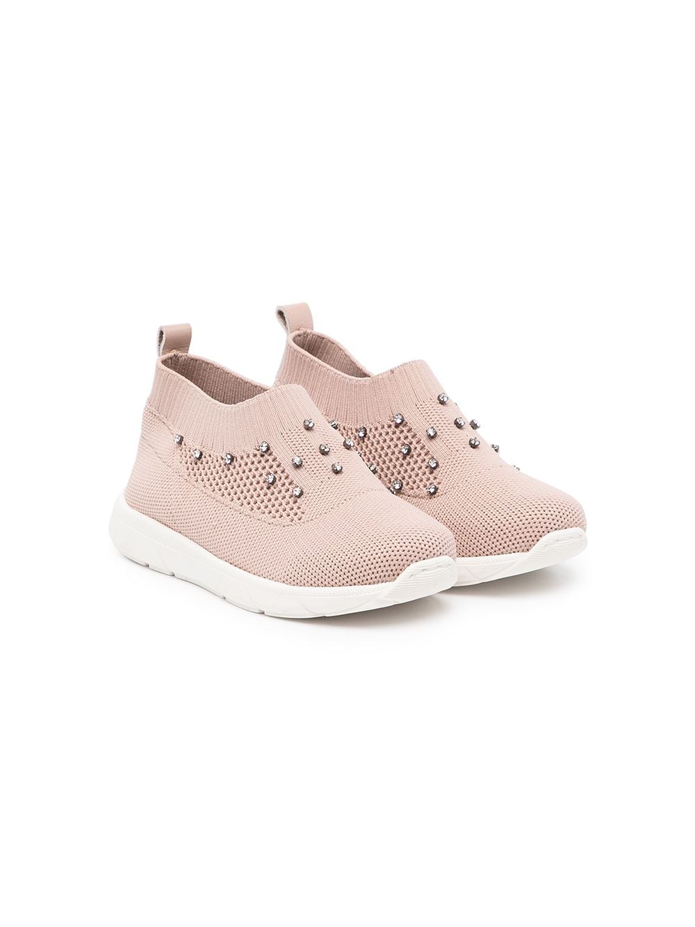 BabyWalker crystal-embellished slip-on sneakers - Pink von BabyWalker