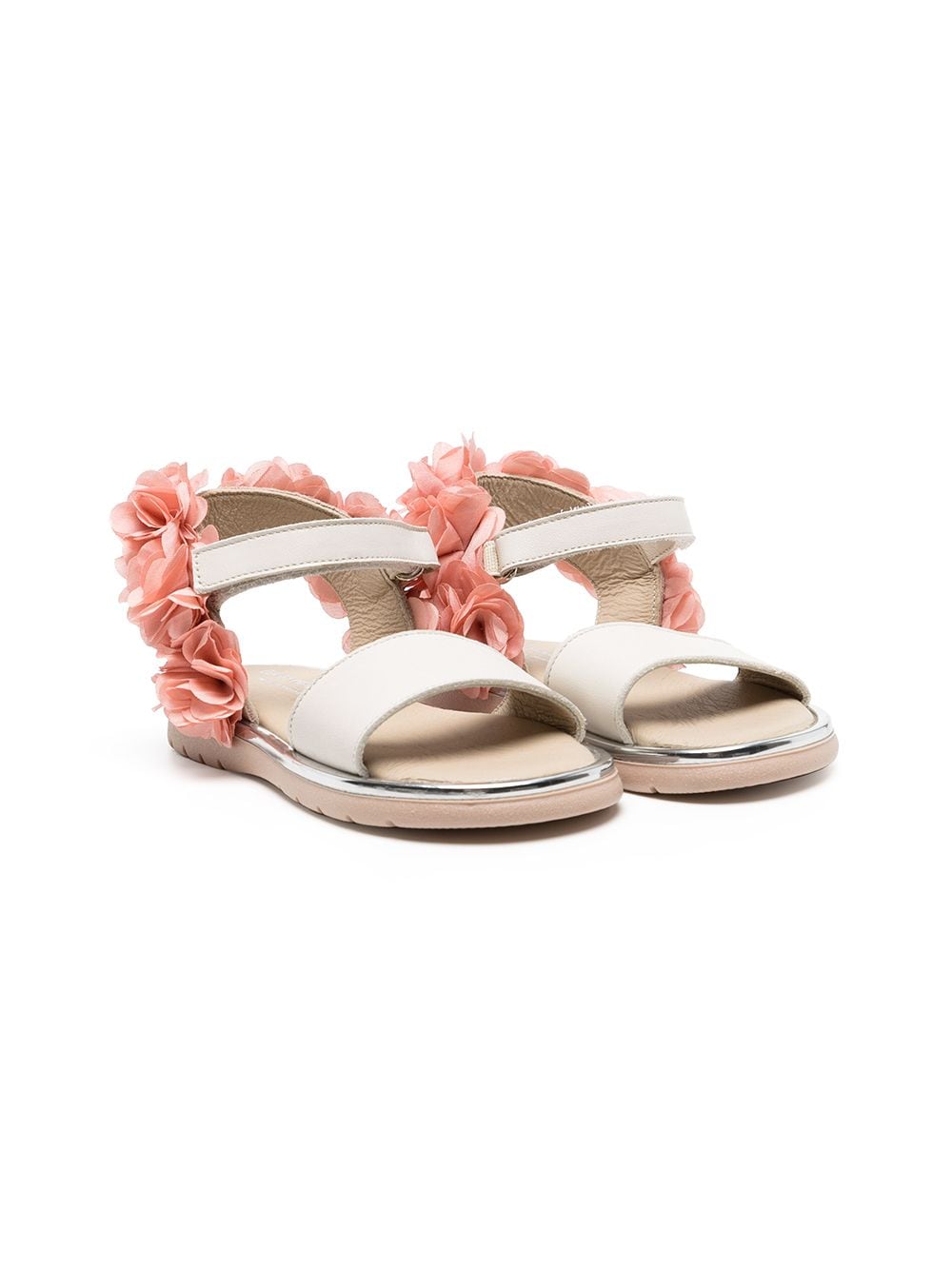 BabyWalker floral embroidered sandals - White von BabyWalker