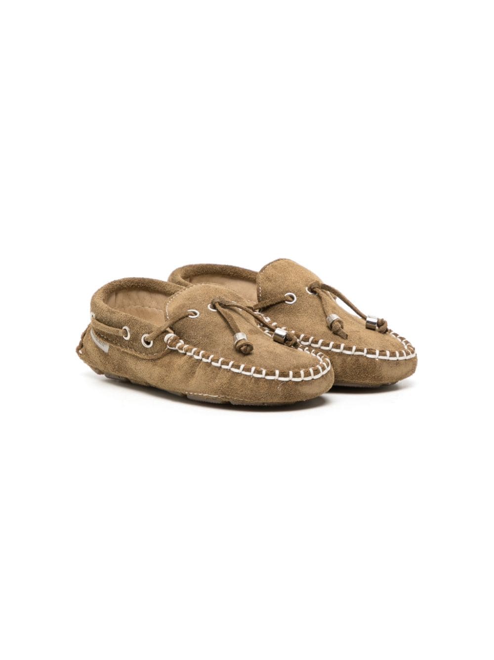 BabyWalker round-toe suede moccasins - Brown von BabyWalker