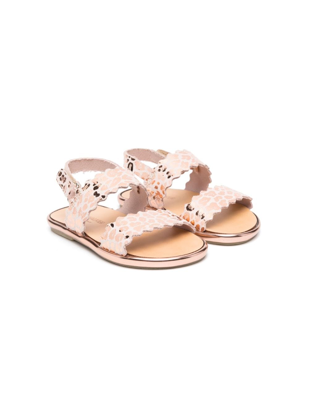 BabyWalker slingback leather sandals - Gold von BabyWalker