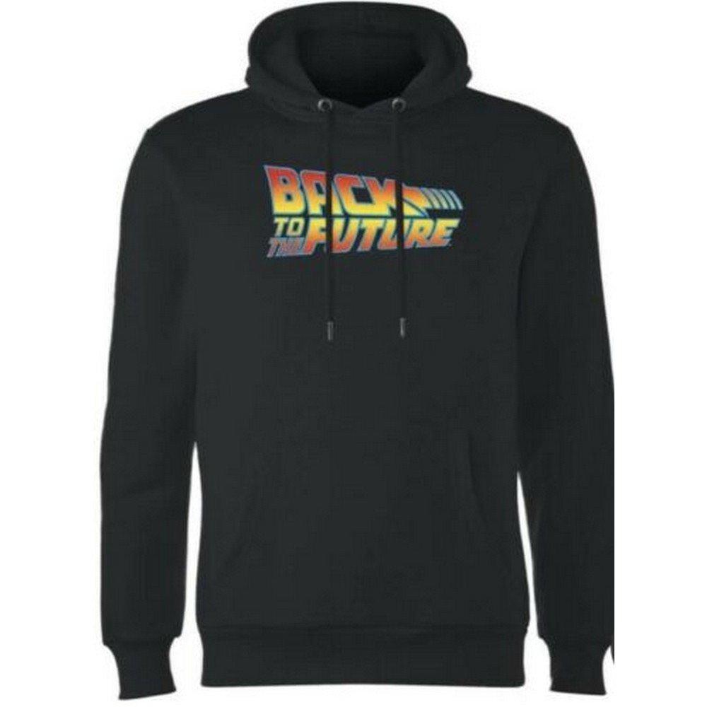 Kapuzenpullover Logo Herren Schwarz M von Back To The Future