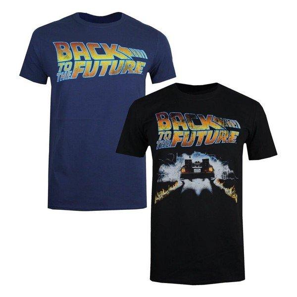 Tshirt (2erpack) Herren Blau XL von Back To The Future