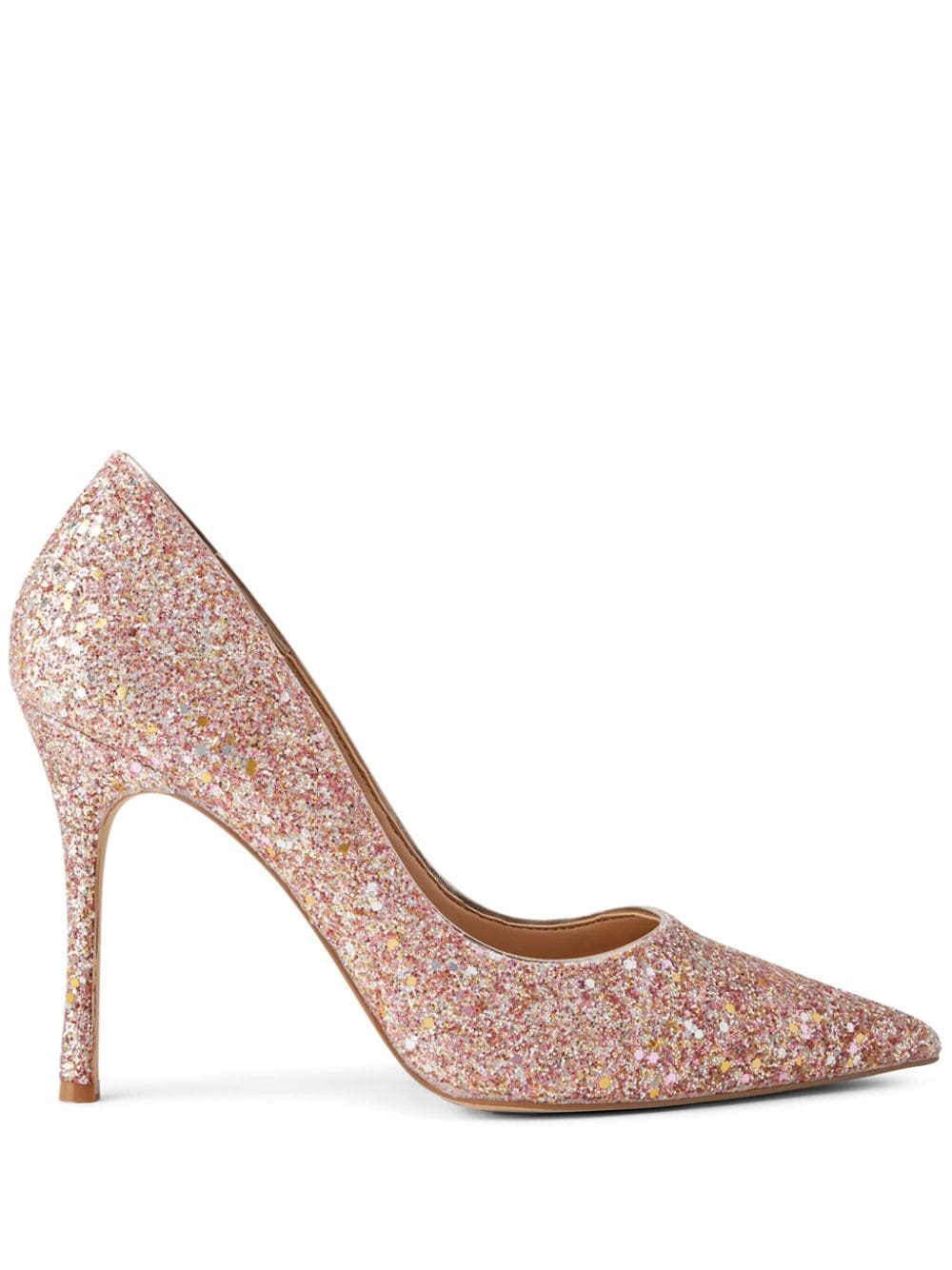 Badgley Mischka pointed-toe glitter pumps - Pink von Badgley Mischka