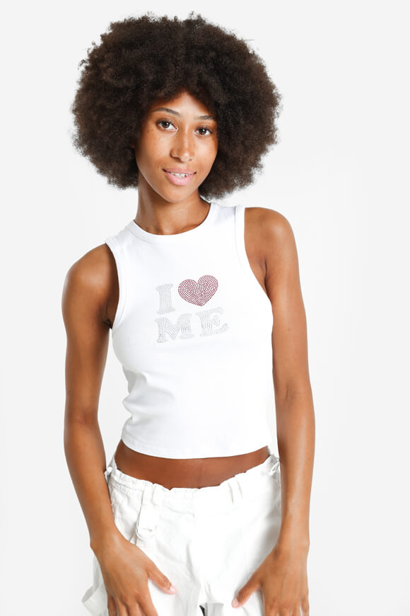 Bae Crop Tanktop | Weiss | Damen  | M von Bae