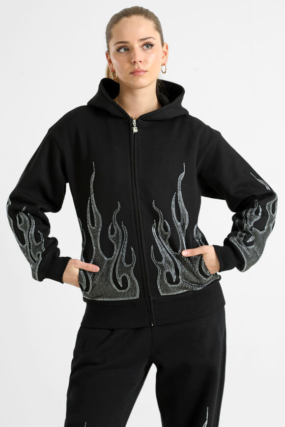 Bae Kapuzensweatjacke | Schwarz | Damen | L Bae Kapuzensweatjacke | Schwarz | Damen | L von Bae