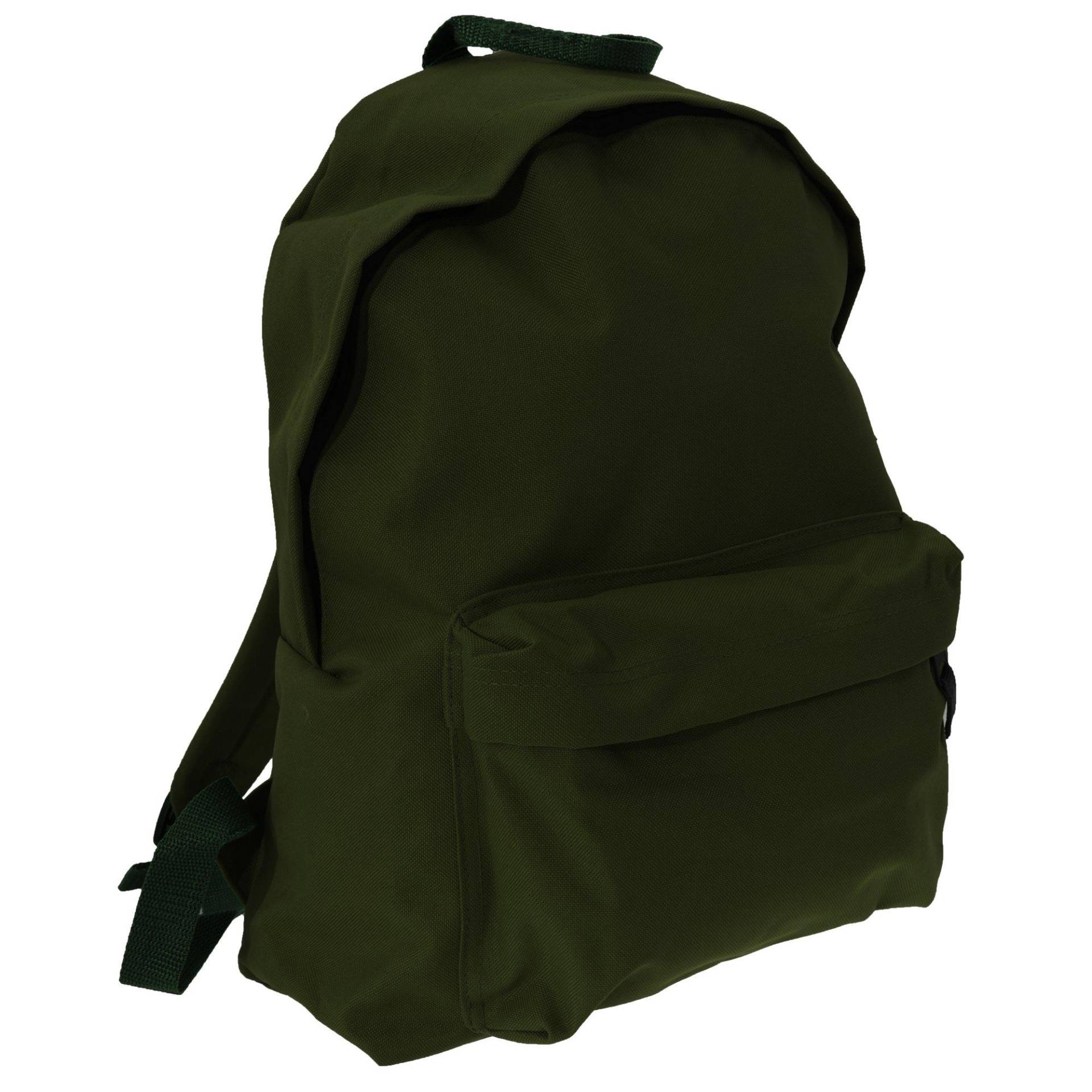 Fashion Rucksack, 18 Liter (2 Stückpackung) Herren Olivegrün ONE SIZE von Bagbase