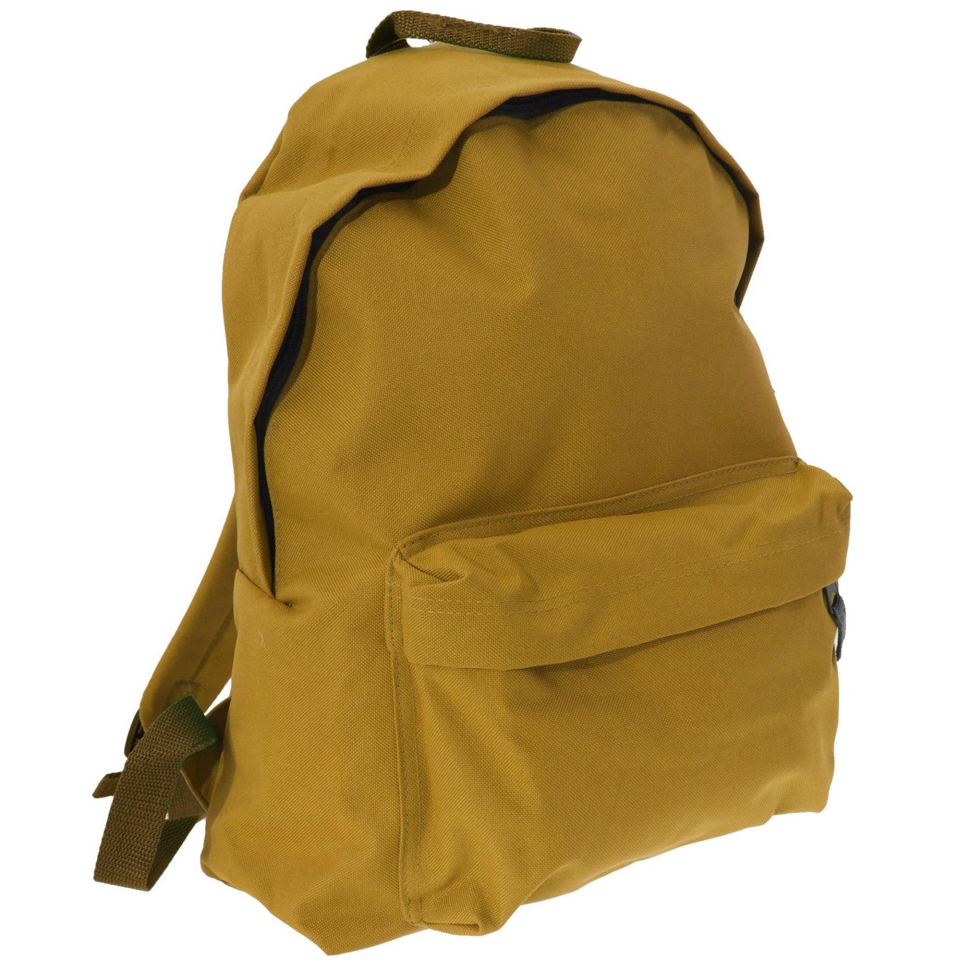 Fashion Rucksack, 18 Liter (2 Stückpackung) Herren Senfgelb ONE SIZE von Bagbase