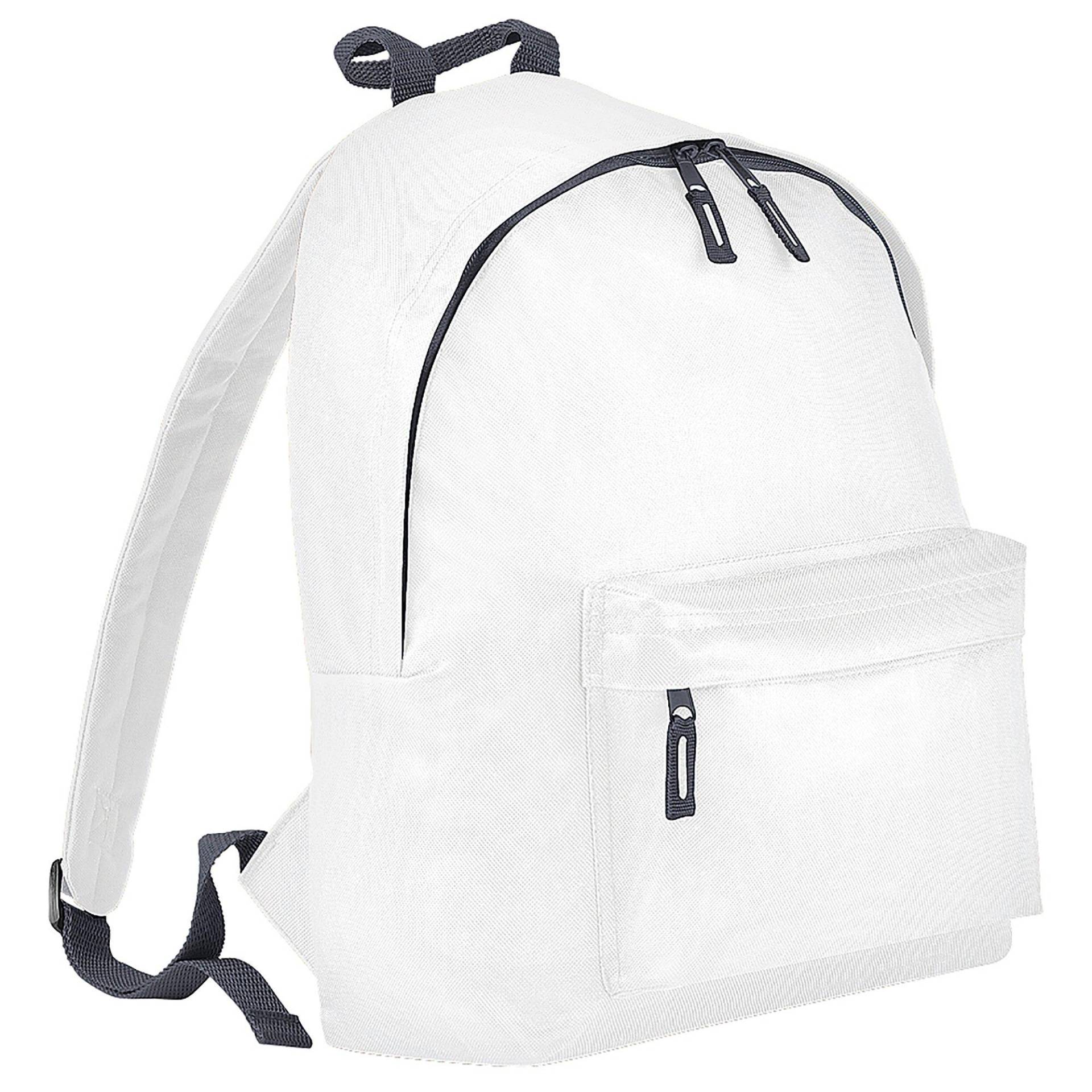 Fashion Rucksack, 18 Liter (2 Stückpackung) Herren Weiss ONE SIZE von Bagbase