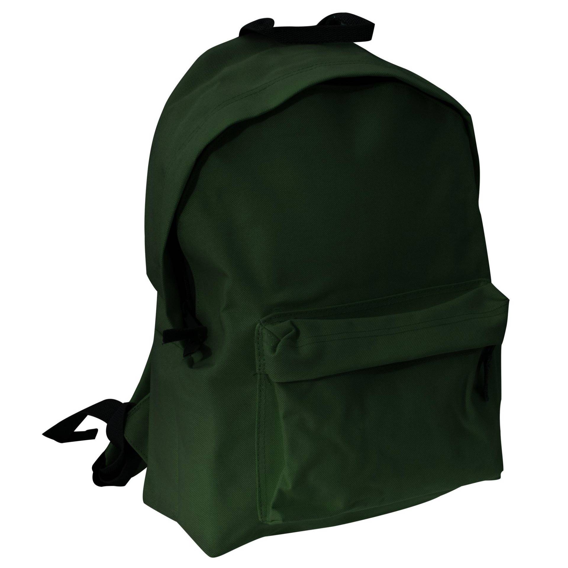 Junior Fashion Rucksack, 14 Liter (2 Stückpackung) Herren Grün ONE SIZE von Bagbase