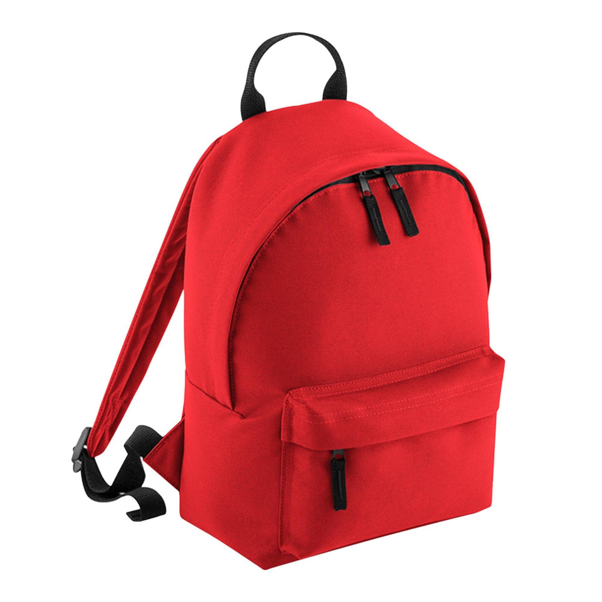 Junior Fashion Rucksack, 14 Liter (2 Stückpackung) Herren Rot Bunt ONE SIZE von Bagbase