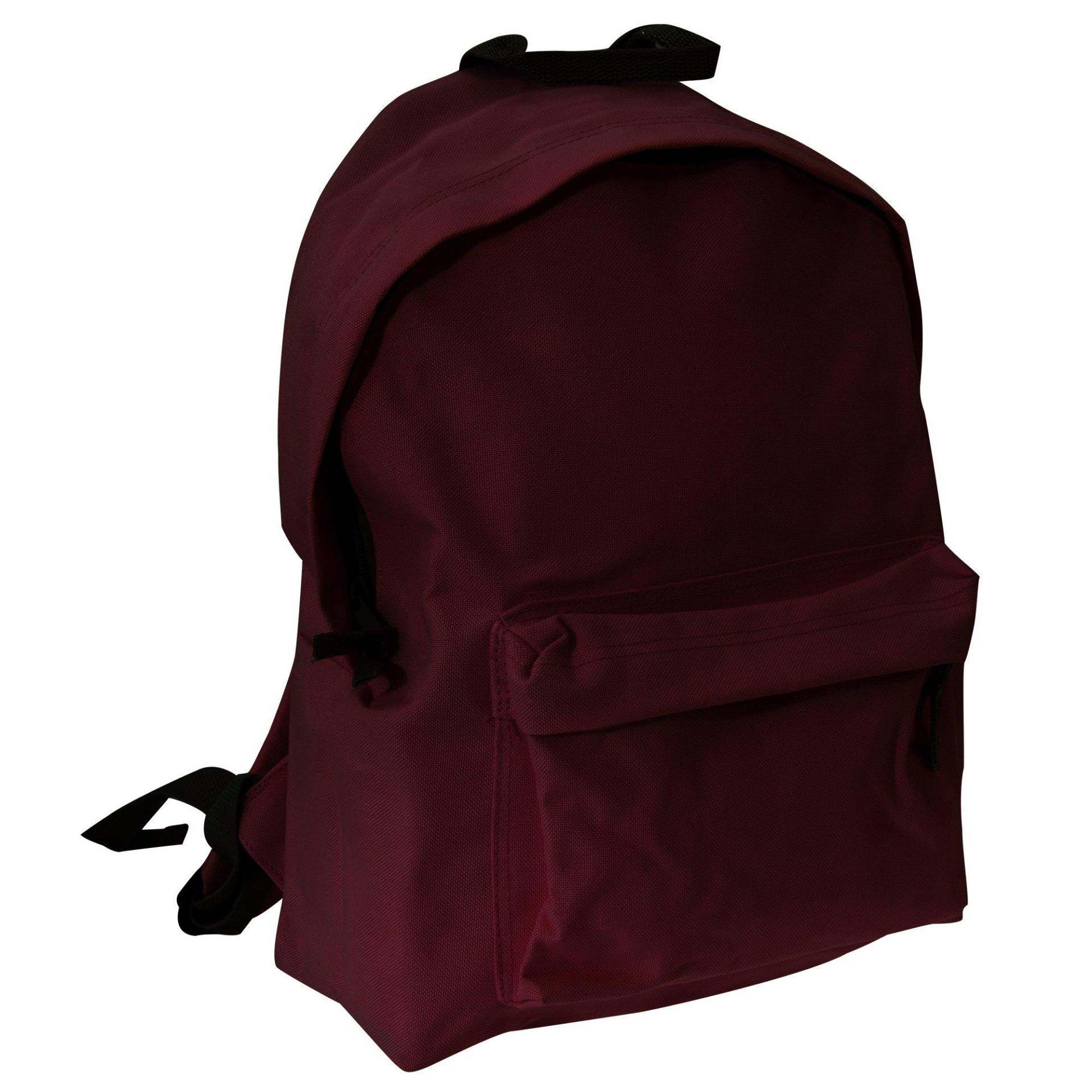 Junior Fashion Rucksack, 14 Liter (2 Stückpackung) Herren Weinrot ONE SIZE von Bagbase