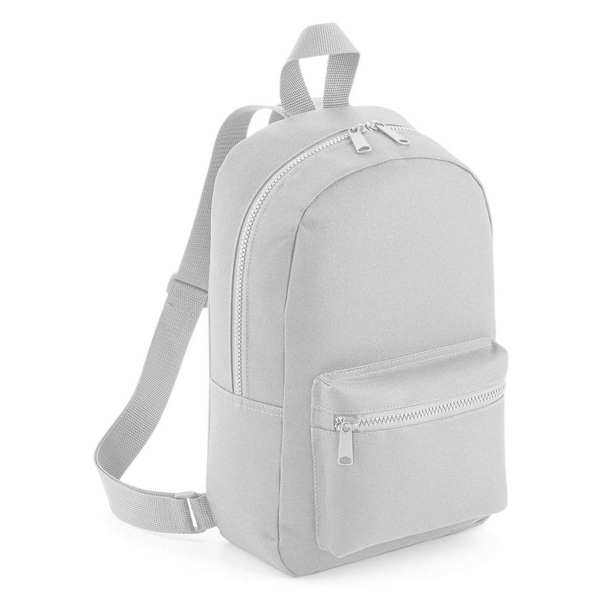 Mini Essential Rucksack (2 Stückpackung) Herren Grau ONE SIZE von Bagbase
