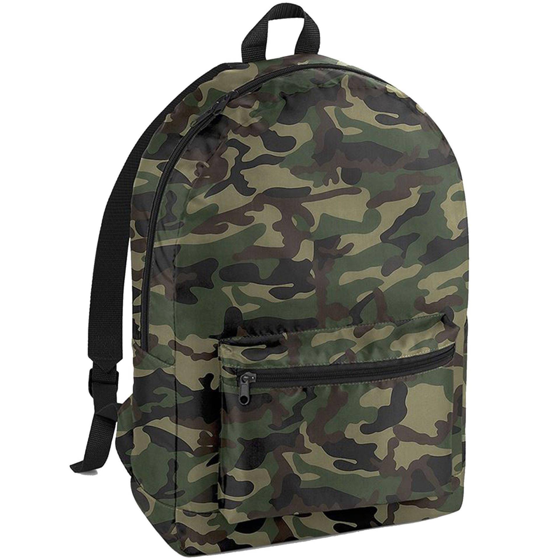 Packaway Rucksack Herren Militärgrün ONE SIZE von Bagbase