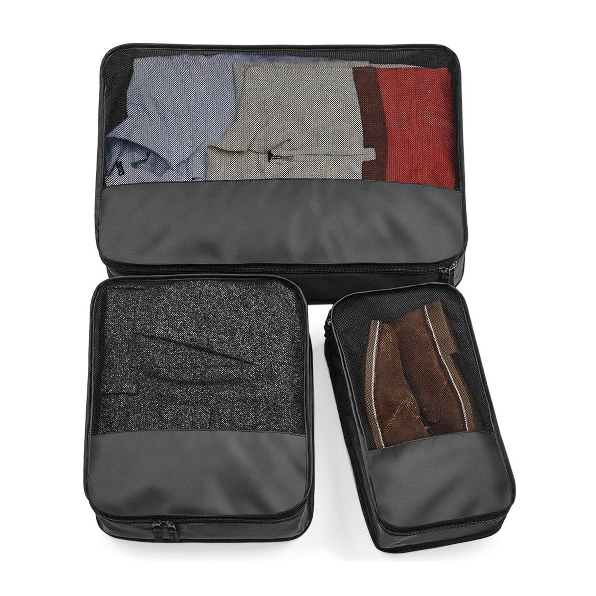 Reise Pack Hilfe Set (2 Stückpackung) Herren Schwarz ONE SIZE von Bagbase