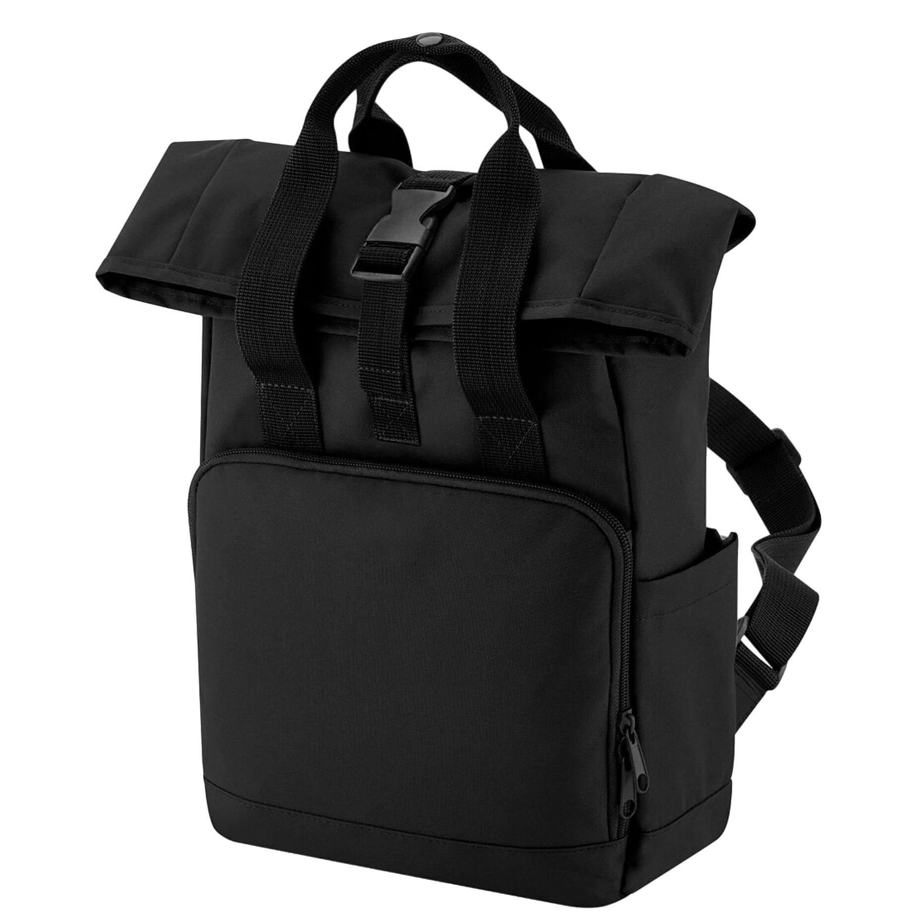 Rucksack, Mini, Recyceltes Material Herren Schwarz ONE SIZE von Bagbase