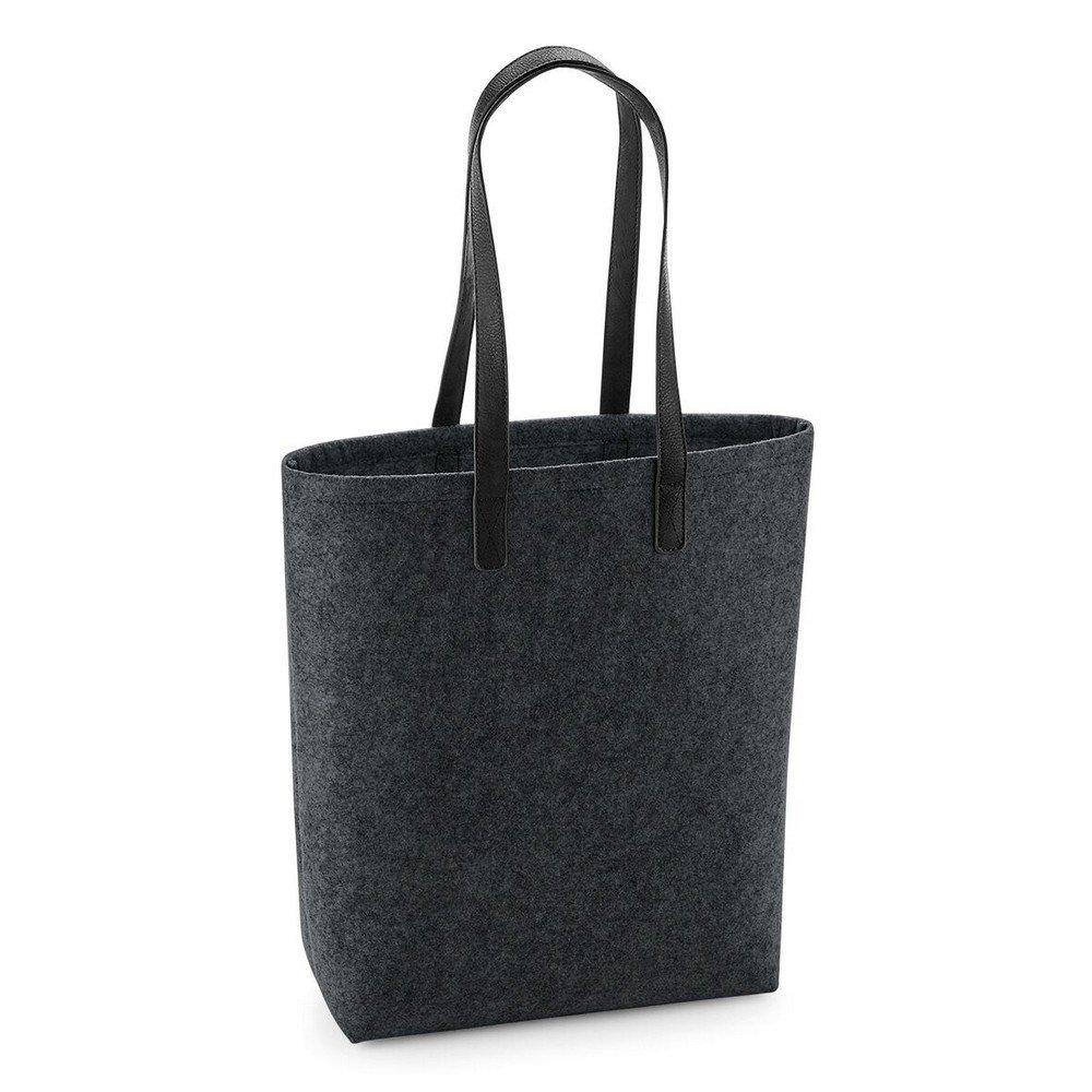 Tragetasche, Filz Damen Charcoal Black ONE SIZE von Bagbase