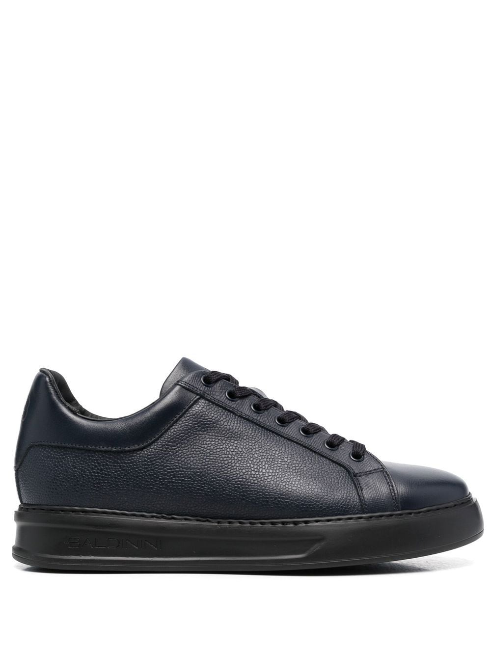 Baldinini debossed-logo lace-up sneakers - Blue von Baldinini