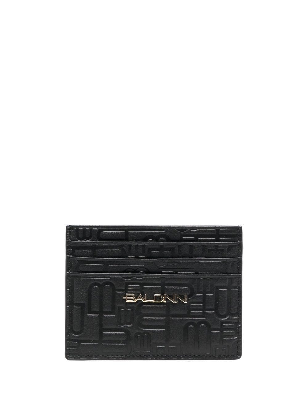 Baldinini monogram leather cardholder - Black von Baldinini