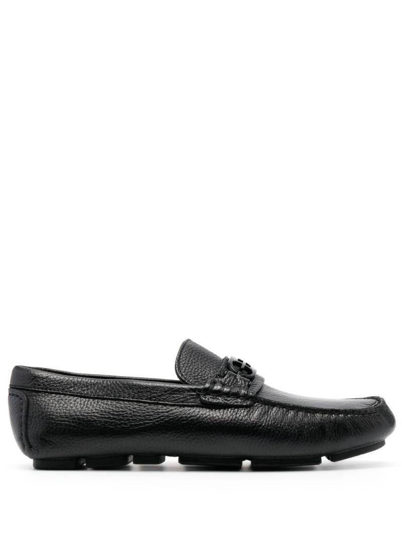 Baldinini round-toe leather loafers - Black von Baldinini