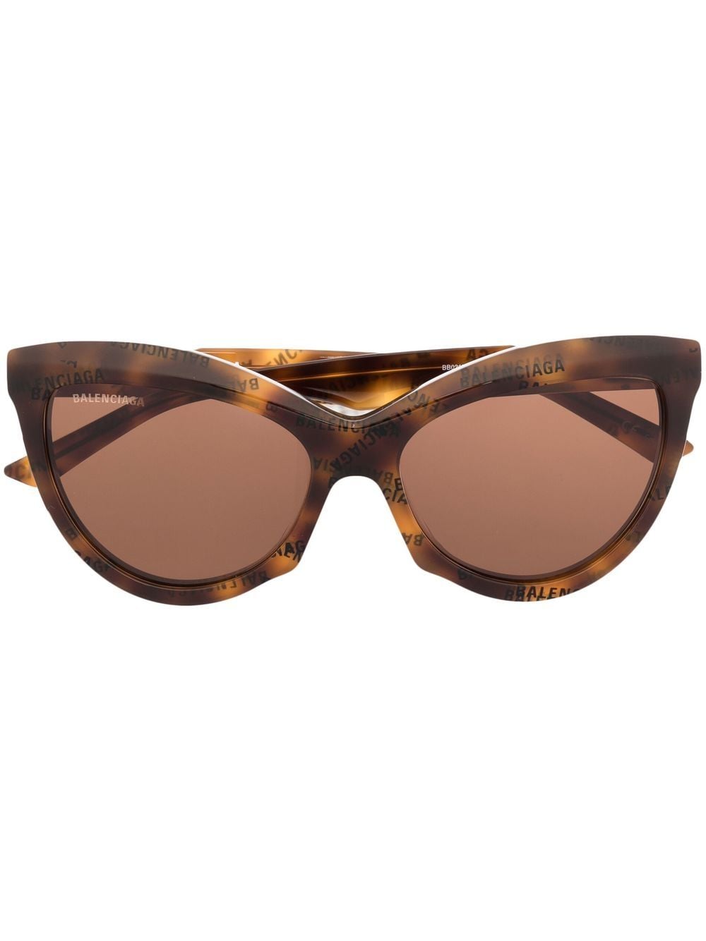 Balenciaga Eyewear BB cat-eye frame sunglasses - Brown von Balenciaga Eyewear