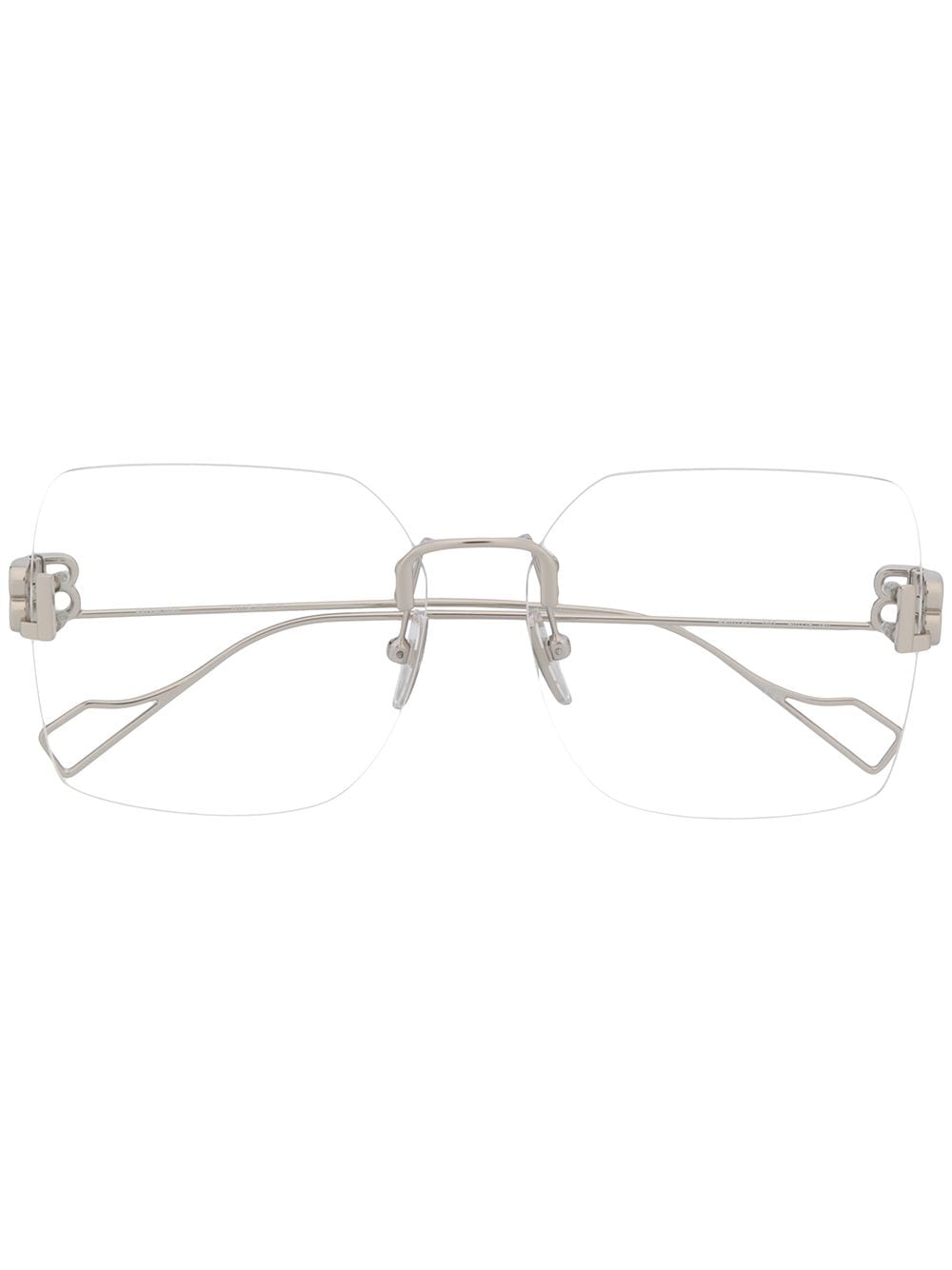 Balenciaga Eyewear BB rimless glasses - Silver von Balenciaga Eyewear
