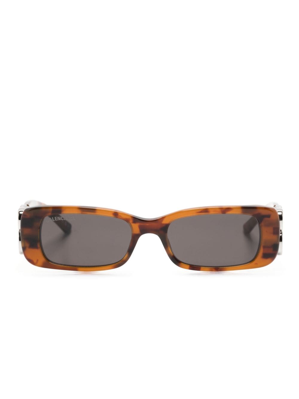 Balenciaga Eyewear Dinasty rectangle-frame sunglasses - Brown von Balenciaga Eyewear