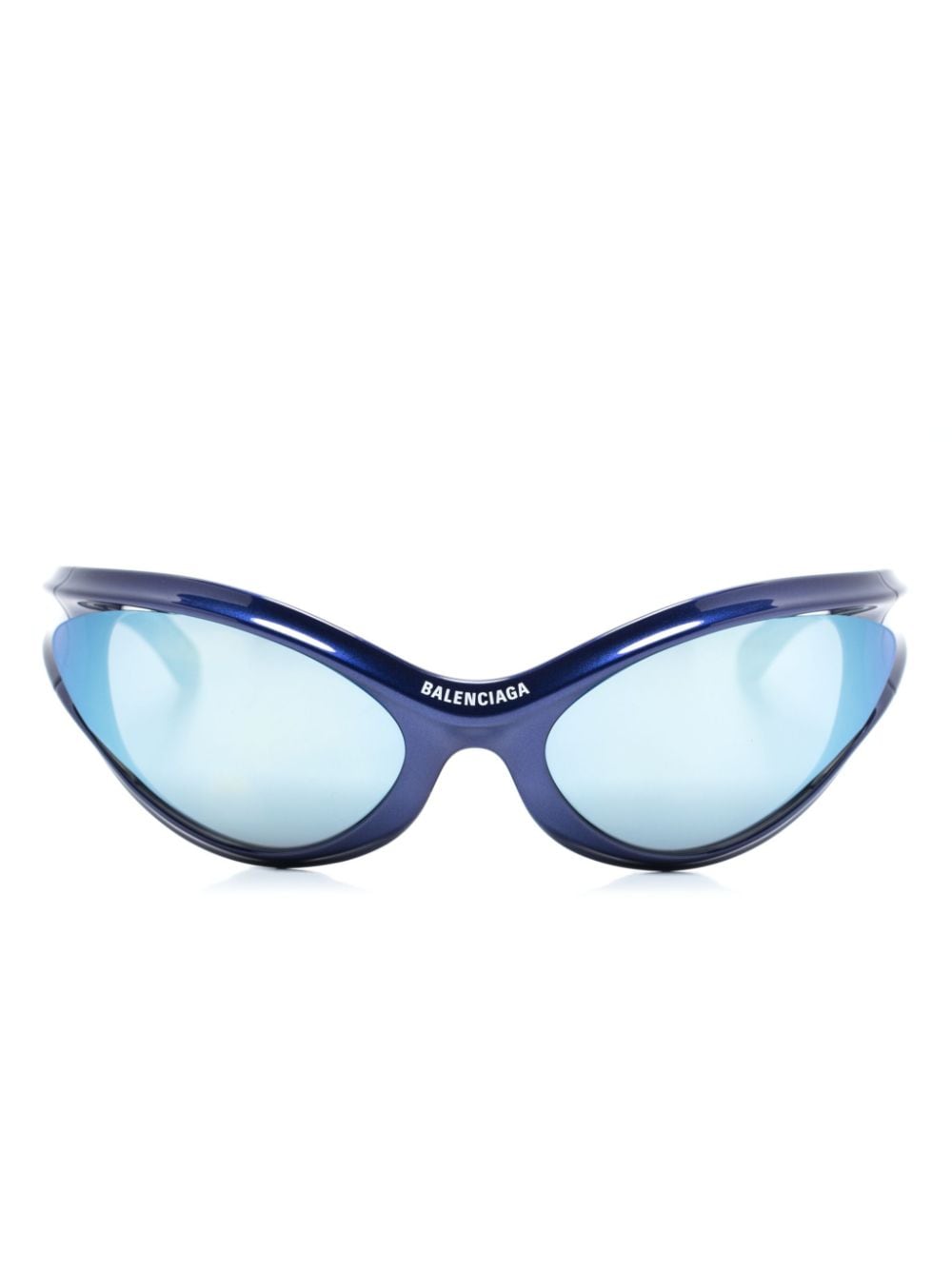 Balenciaga Eyewear Dynamo round-frame sunglasses - Blue von Balenciaga Eyewear