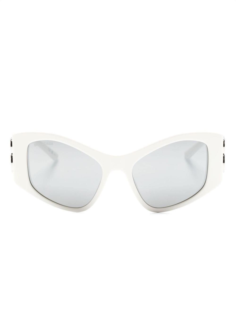 Balenciaga Eyewear Dynasty D-frame logo-plaque sunglasses - White von Balenciaga Eyewear