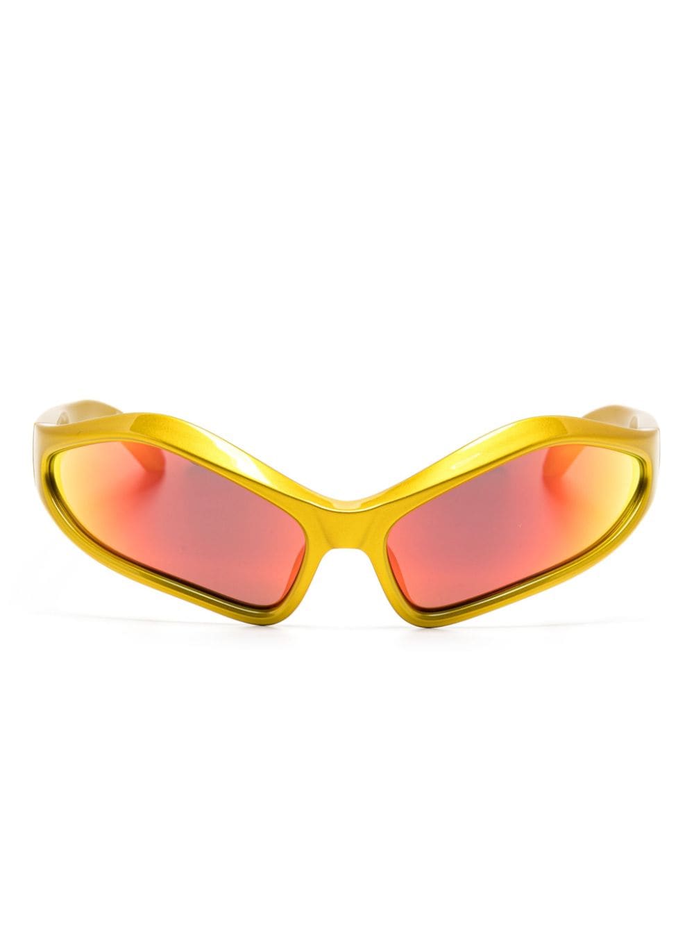 Balenciaga Eyewear Fennec geometric-frame sunglasses - Yellow von Balenciaga Eyewear