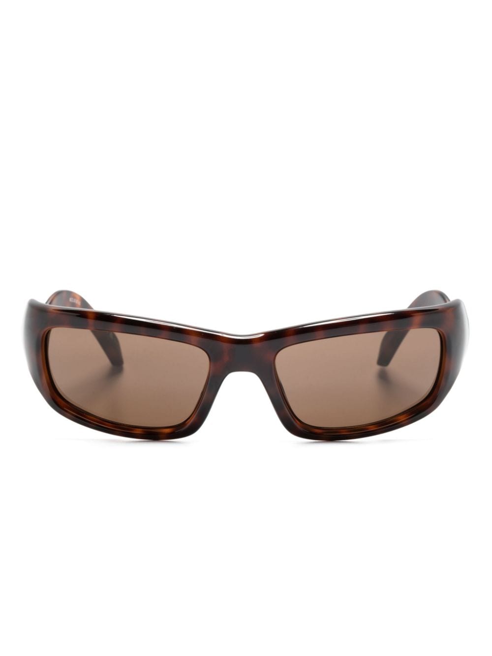 Balenciaga Eyewear Hamptons rectangle-frame sunglasses - Brown von Balenciaga Eyewear