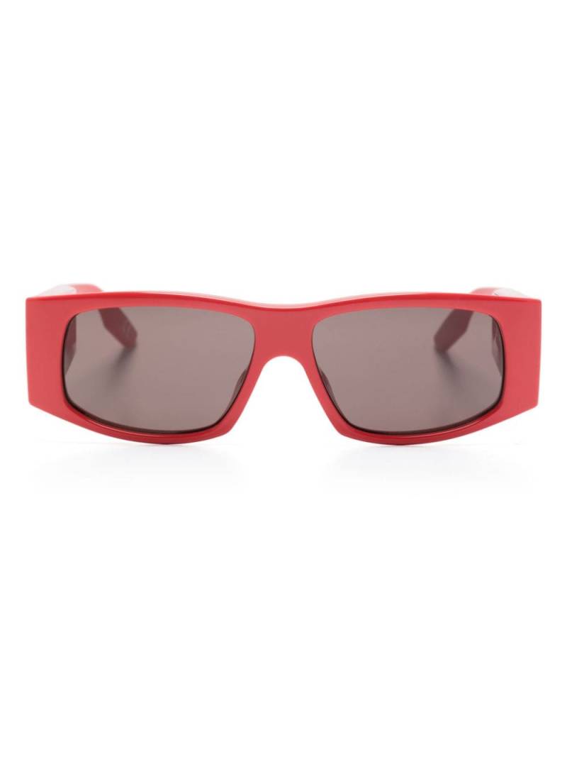 Balenciaga Eyewear LED rectangle-frame sunglasses - Red von Balenciaga Eyewear