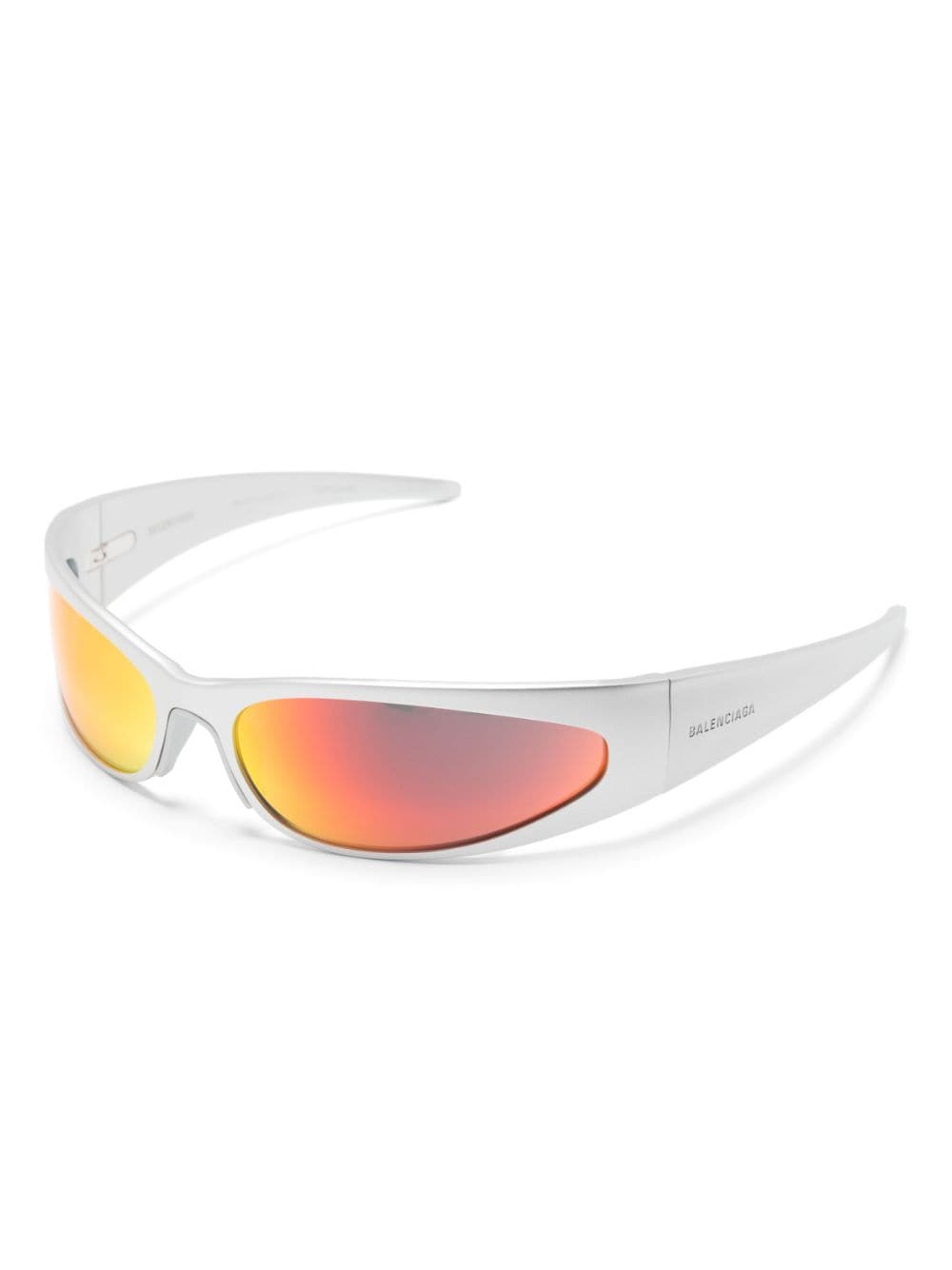 Balenciaga Eyewear Reverse XP Wrap oval-frame sunglasses - Silver von Balenciaga Eyewear