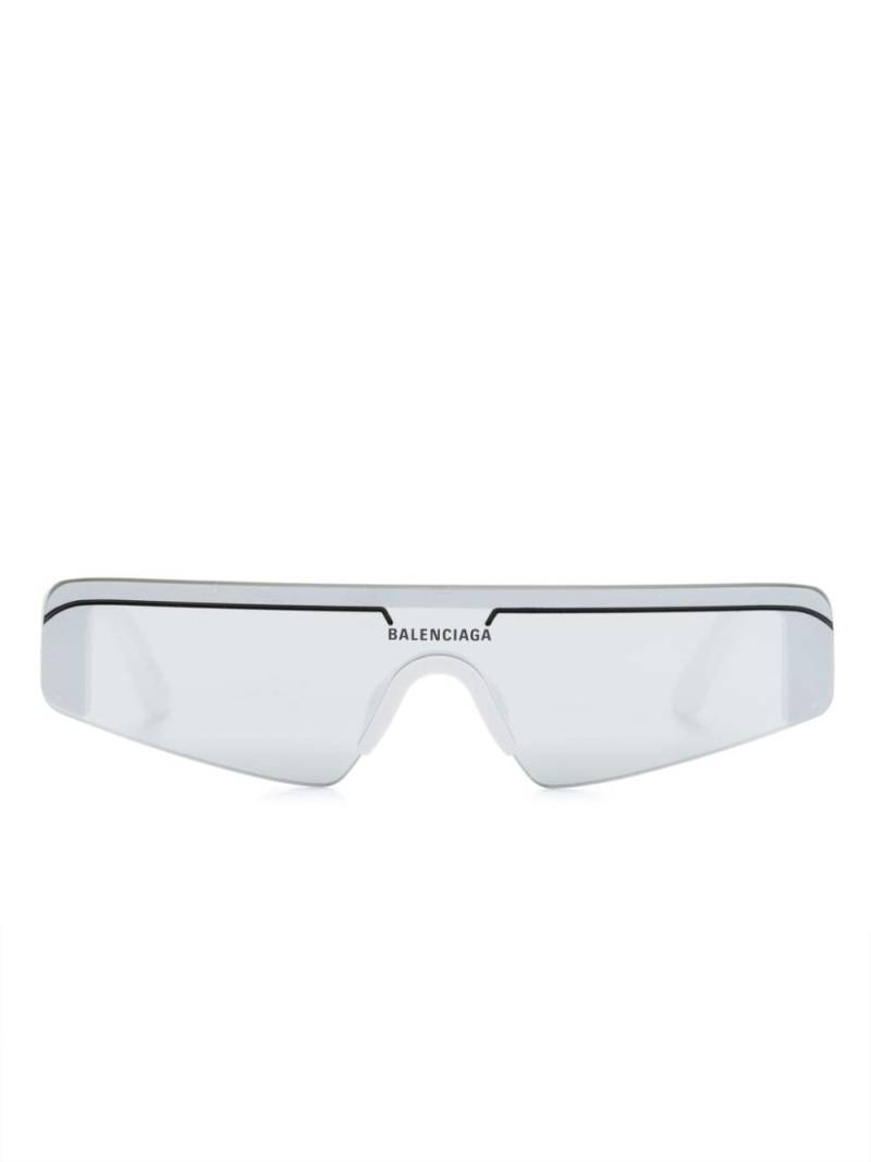 Balenciaga Eyewear Ski rectangular-frame sunglasses - White von Balenciaga Eyewear