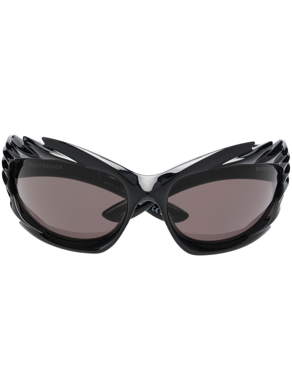 Balenciaga Eyewear Spike biker-style sunglasses - Black von Balenciaga Eyewear