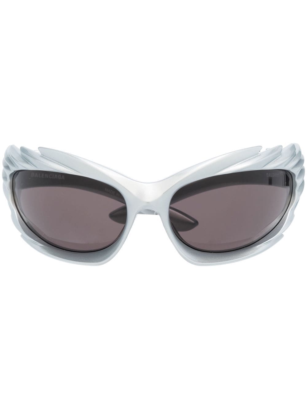 Balenciaga Eyewear Spike rectangle-frame sunglasses - Silver von Balenciaga Eyewear