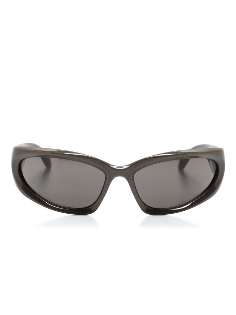 Balenciaga Eyewear Swift oval-frame sunglasses - Grey von Balenciaga Eyewear