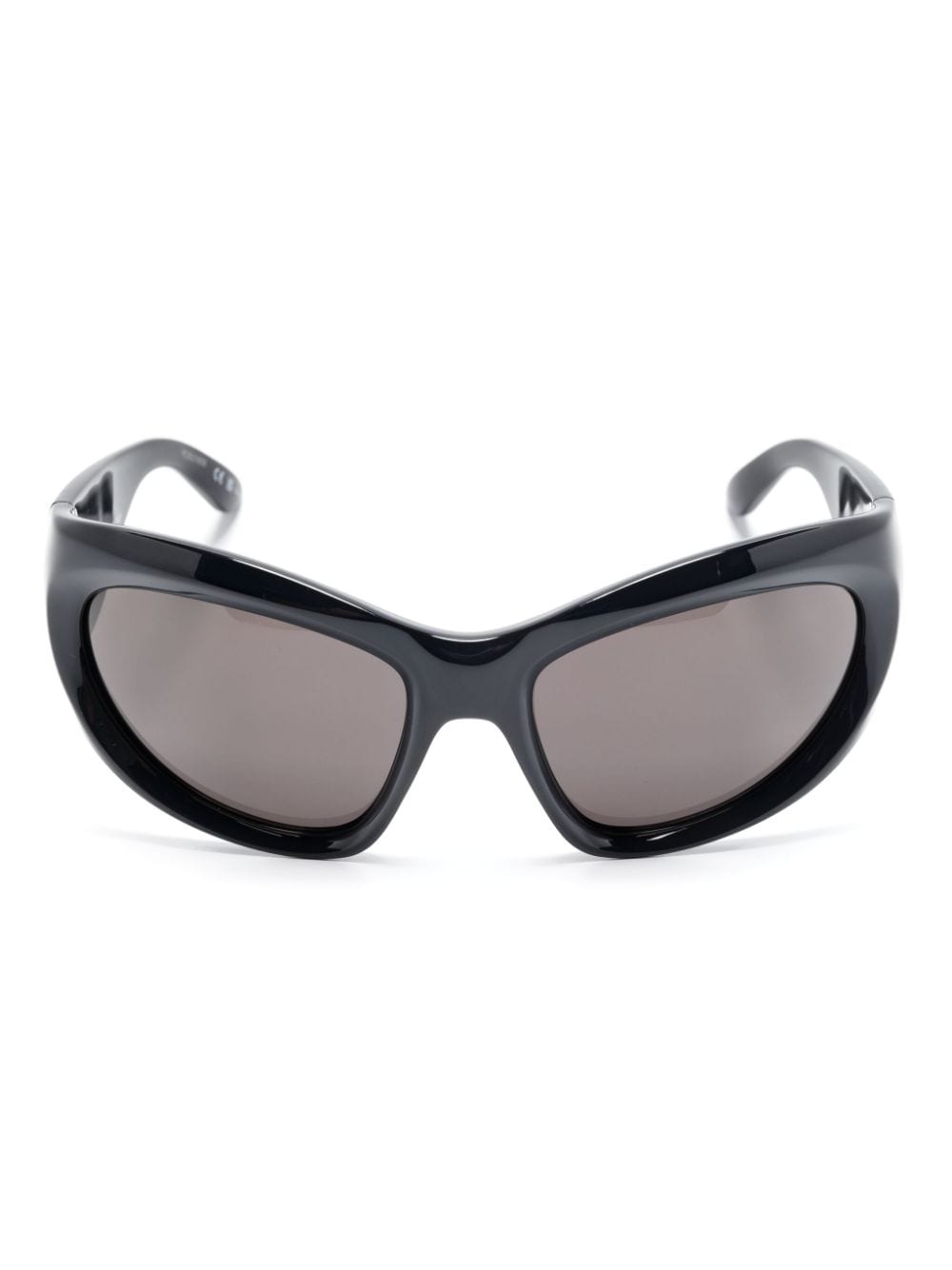 Balenciaga Eyewear Wrap D-frame sunglasses - Black von Balenciaga Eyewear