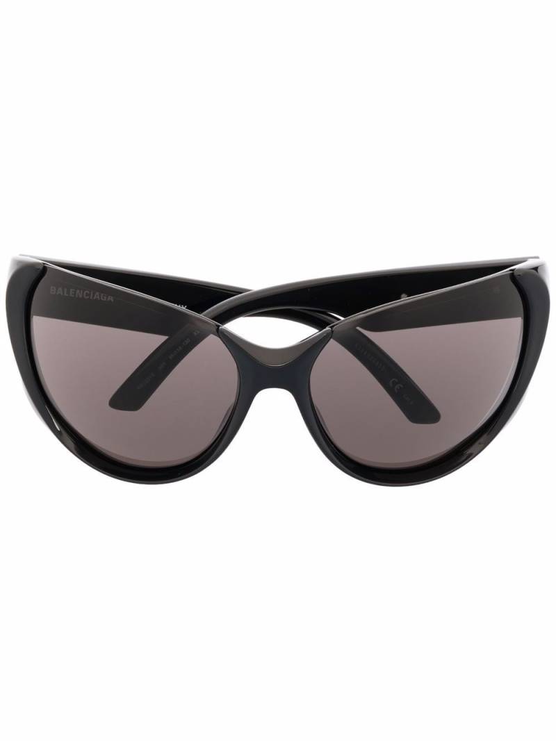 Balenciaga Eyewear Xpander butterfly-frame sunglasses - Black von Balenciaga Eyewear