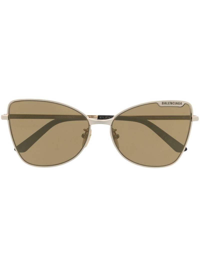 Balenciaga Eyewear cat-eye frame sunglasses - Gold von Balenciaga Eyewear