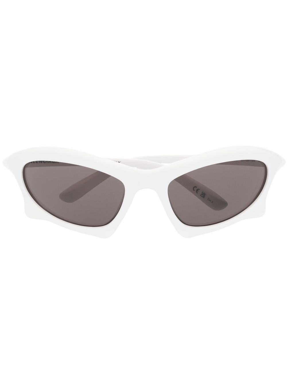 Balenciaga Eyewear cat-eye frame tinted sunglasses - White von Balenciaga Eyewear