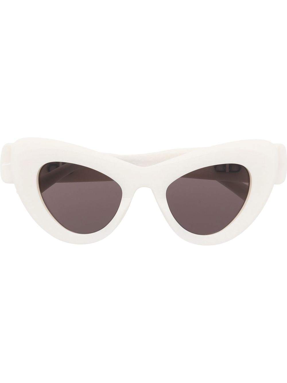 Balenciaga Eyewear cat-eye logo-print sunglasses - White von Balenciaga Eyewear